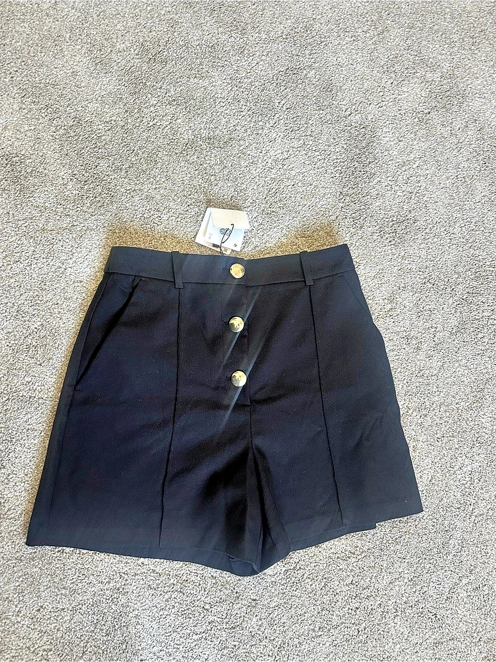 ZARA Join Life High Waist Shorts High Waist Shorts in Black Size Medium NWT